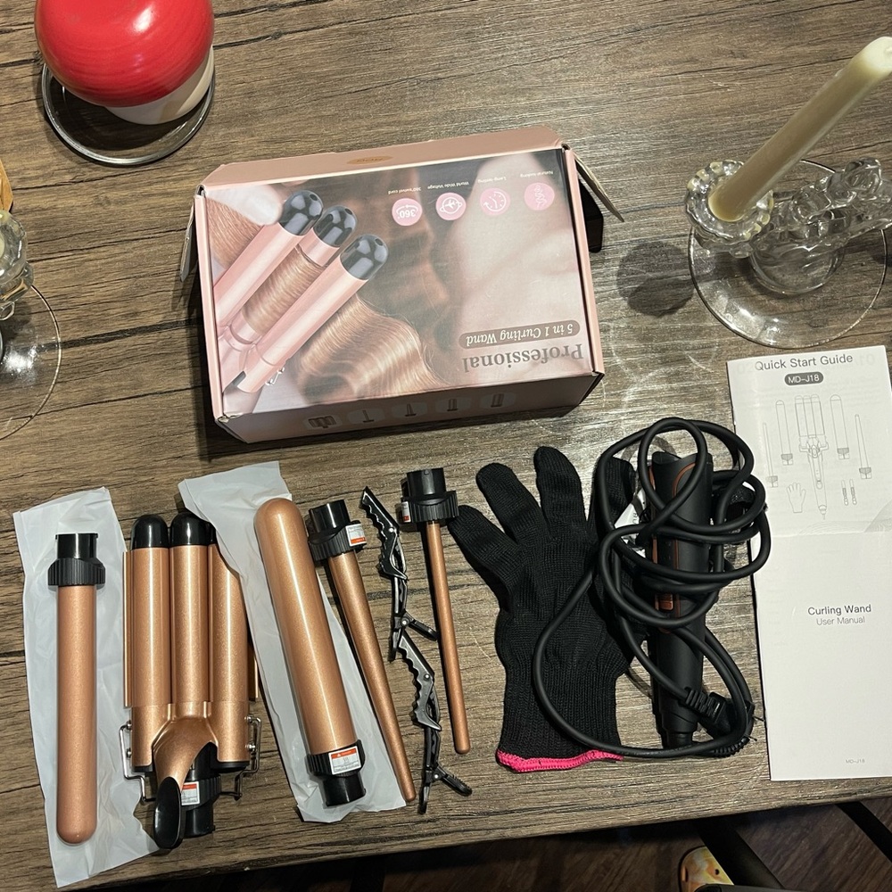 Curling wand